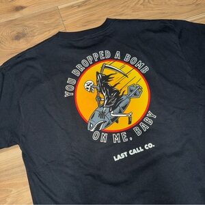 LAST CALL CO Bomb Doomsday Skull Grim Reaper Graphic Shirt Black XL Street NWOT